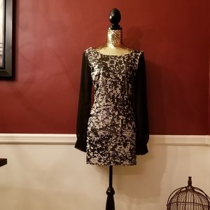 Audrey 3+1 Mesh Sequin Dress